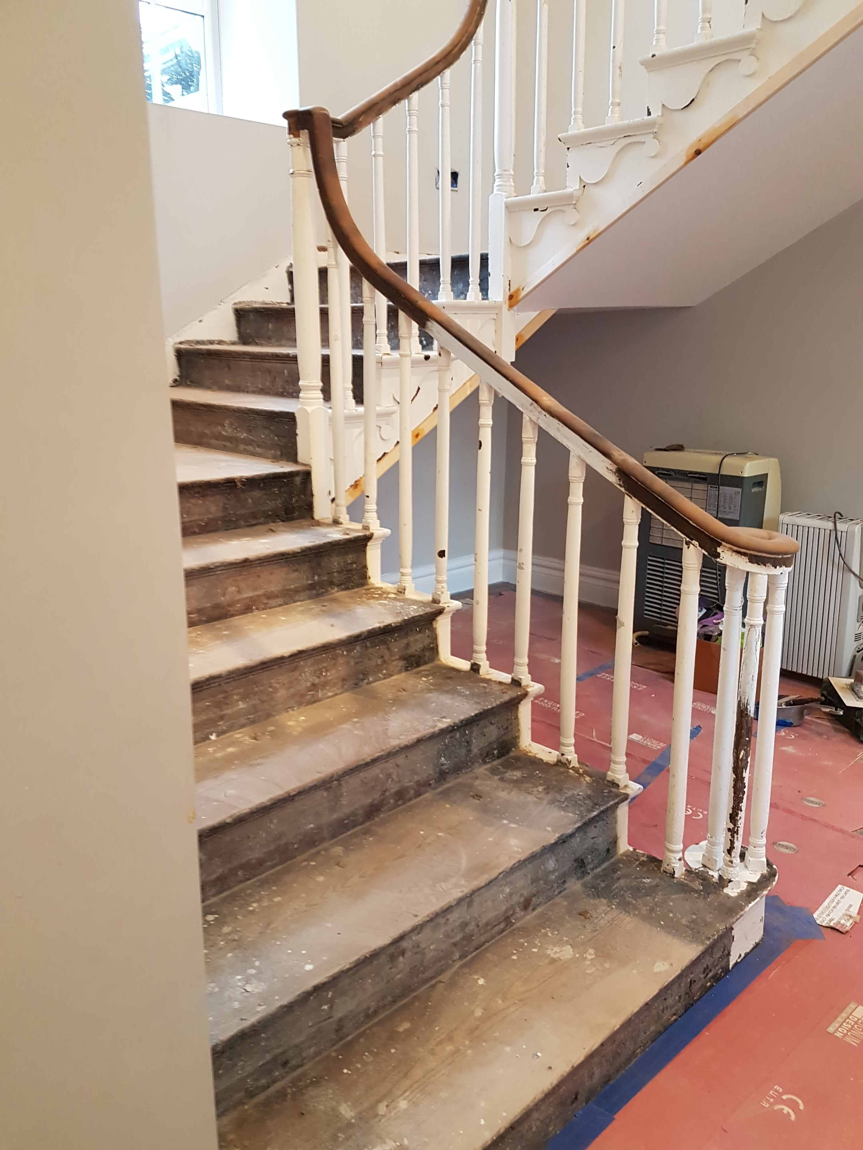 Stairs-<p>Before during and after of a stairs that we recently completed. </p>