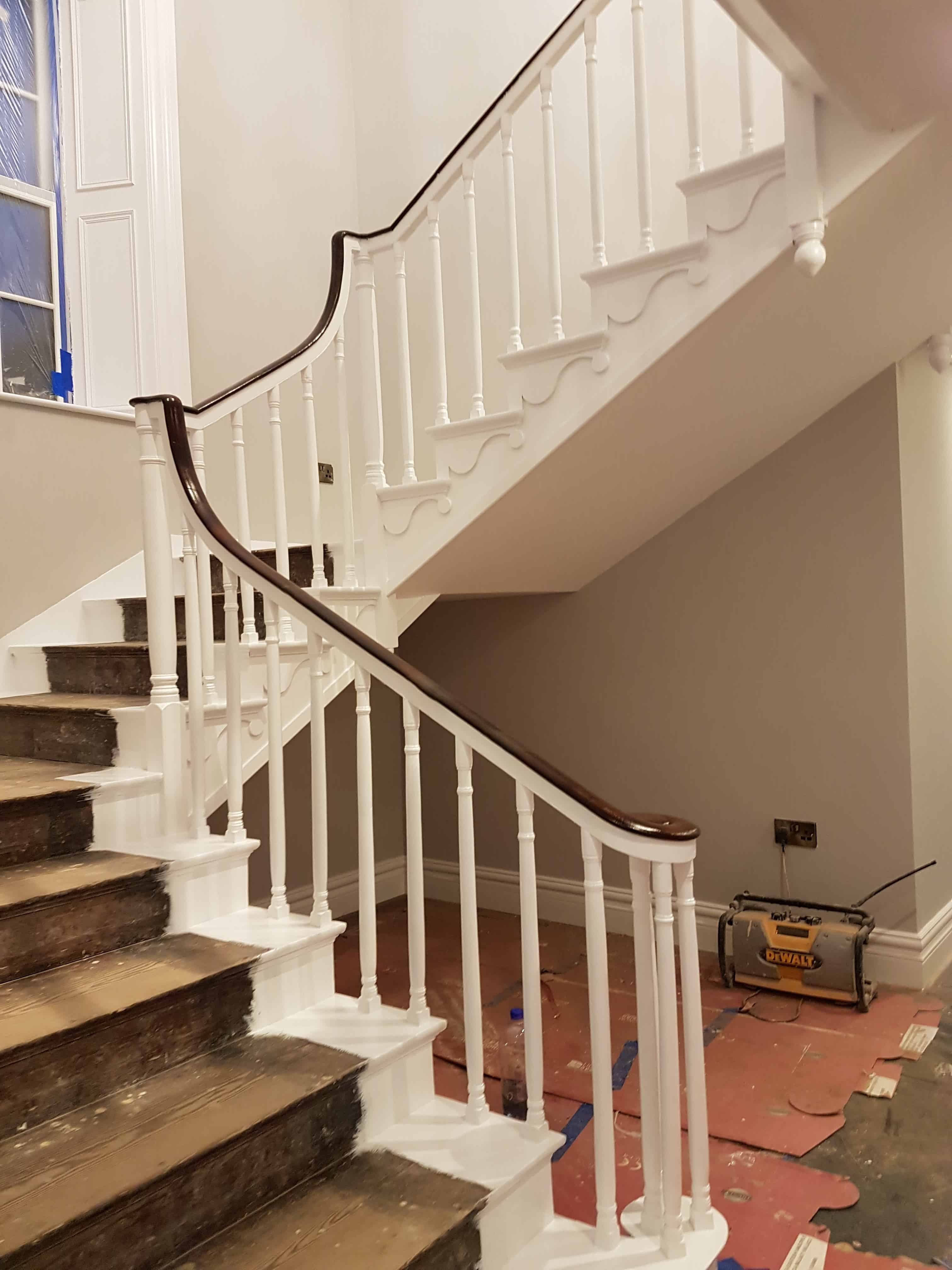 Stairs-<p>Before during and after of a stairs that we recently completed. </p>